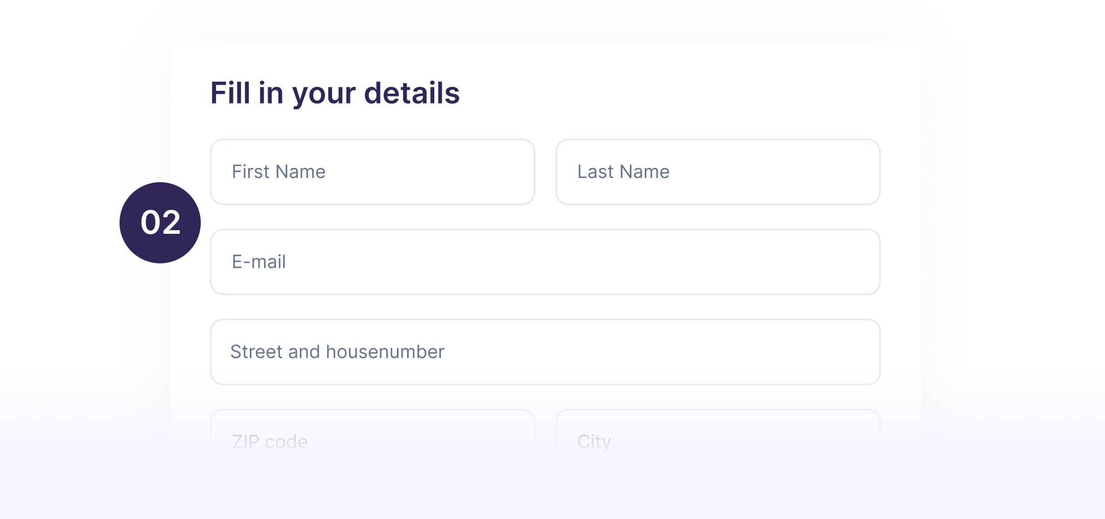 Fill in your details