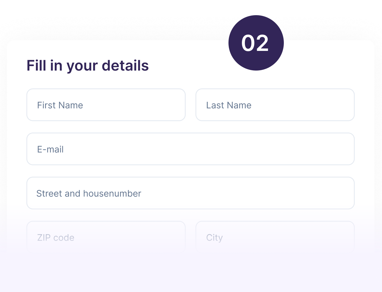 Fill in your details